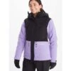 Marmot Refuge Jacket - Women's -Ski Equipment Discounts fw23 marmot womensrefugejacket blackpaisleypurple 1