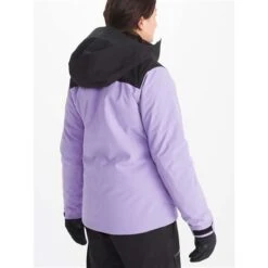 Marmot Refuge Jacket - Women's -Ski Equipment Discounts fw23 marmot womensrefugejacket blackpaisleypurple 2