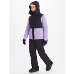 Marmot Refuge Jacket - Women's -Ski Equipment Discounts fw23 marmot womensrefugejacket blackpaisleypurple 3