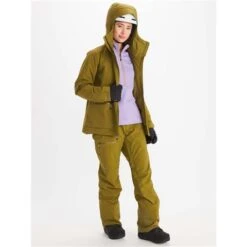 Marmot Refuge Jacket - Women's -Ski Equipment Discounts fw23 marmot womensrefugejacket militarygreen 3