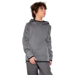 Obermeyer Asher Flc Hoodie - Boy's (Teen) -Ski Equipment Discounts fw23 obermeyer boysasherflchoodie coal 1
