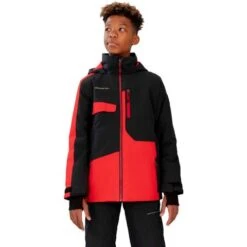 Obermeyer Axel Jacket - Boy's (Teen) -Ski Equipment Discounts fw23 obermeyer boysaxeljacket brakelight 1