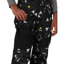 Obermeyer Brisk Print Pant - Boy's (Teen) -Ski Equipment Discounts fw23 obermeyer boysbriskprintpant checksix 4
