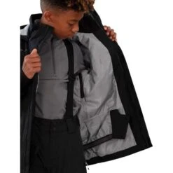 Obermeyer Commuter Jacket - Boy's (Teen) -Ski Equipment Discounts fw23 obermeyer boyscommuterjacket black 6