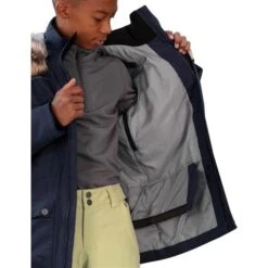 Obermeyer Commuter Jacket W/ Fur - Boy's (Teen) -Ski Equipment Discounts fw23 obermeyer boyscommuterjacketfur admiral 6