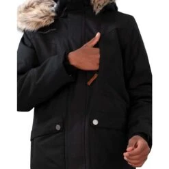 Obermeyer Commuter Jacket W/ Fur - Boy's (Teen) -Ski Equipment Discounts fw23 obermeyer boyscommuterjacketfur black 5