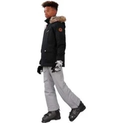 Obermeyer Commuter Jacket W/ Fur - Boy's (Teen) -Ski Equipment Discounts fw23 obermeyer boyscommuterjacketfur black 8