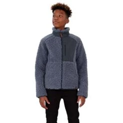 Obermeyer TB Landry Sherpa Jacket - Boy's (Teen) -Ski Equipment Discounts fw23 obermeyer boystblandrysherpajacket slated