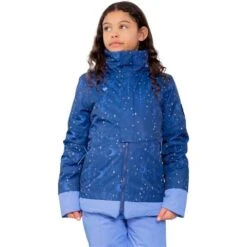 Obermeyer Taja Print Jacket - Girl's (Teen) -Ski Equipment Discounts fw23 obermeyer girlstajaprintjacket mymoon stars 1