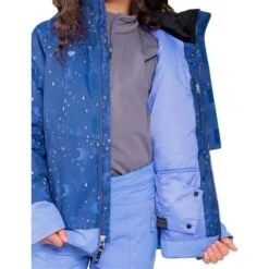 Obermeyer Taja Print Jacket - Girl's (Teen) -Ski Equipment Discounts fw23 obermeyer girlstajaprintjacket mymoon stars 3