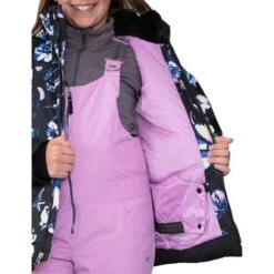Obermeyer Taja Print Jacket - Girl's (Teen) -Ski Equipment Discounts fw23 obermeyer girlstajaprintjacket nightlife 4
