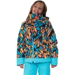 Obermeyer Taja Print Jacket - Girl's (Teen) -Ski Equipment Discounts fw23 obermeyer girlstajaprintjacket swirlwind 1
