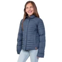 Obermeyer TG Willa Puffy Shirt - Girl's (Teen) -Ski Equipment Discounts fw23 obermeyer girlstgwillapuffyshirt rawindigo