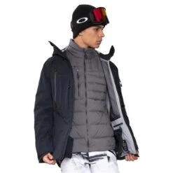 Obermeyer Highlands Shell Jacket - Men's -Ski Equipment Discounts fw23 obermeyer menshighlandsshelljacket black 3