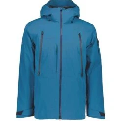 Obermeyer Highlands Shell Jacket - Men's -Ski Equipment Discounts fw23 obermeyer menshighlandsshelljacket blueagave 6