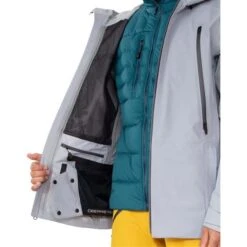 Obermeyer Highlands Shell Jacket - Men's -Ski Equipment Discounts fw23 obermeyer menshighlandsshelljacket shale 3