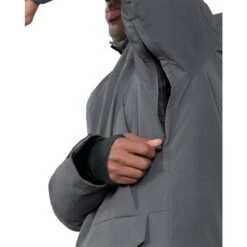 Obermeyer Ridgeline Jkt W/ Faux Fur - Men's 16 Obermeyer Ridgeline Jkt W/ Faux Fur - Men's -Ski Equipment Discounts fw23 obermeyer mensridgelinejacketwithfauxfur coal 4