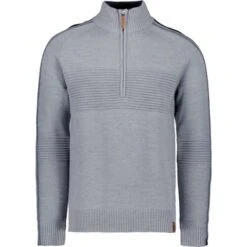 Obermeyer Vince ½ Zip Sweater - Men's 7 Obermeyer Vince ½ Zip Sweater - Men's -Ski Equipment Discounts fw23 obermeyer mensvincehalfzipsweater shale 3