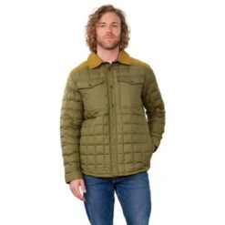 Obermeyer Wilder Down Shirt - Men's -Ski Equipment Discounts fw23 obermeyer menswilderdownshirt tundra