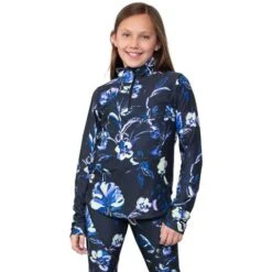 Obermeyer Clara 1/4 Zip Top - Girl's (Teen) -Ski Equipment Discounts fw23 obermeyer teengirlsclaraquarterziptop nightlife 1