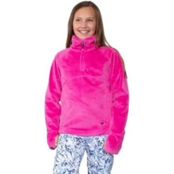 Obermeyer Furry Fleece Top - Girl's (Teen) -Ski Equipment Discounts fw23 obermeyer teengirlsfurryfleecetop lovepotion 1