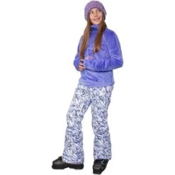 Obermeyer Furry Fleece Top - Girl's (Teen) -Ski Equipment Discounts fw23 obermeyer teengirlsfurryfleecetop vinca 4
