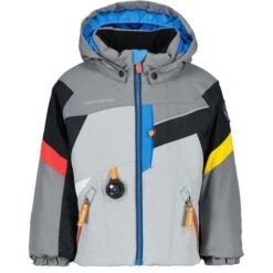 Obermeyer Super G Jacket - Boy's -Ski Equipment Discounts fw23 obermeyer toddlerboyssupergjacket shale 1