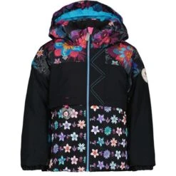 Obermeyer Colette Jacket - Girl's -Ski Equipment Discounts fw23 obermeyer toddlergirlscolettejacket winterbouquet 1