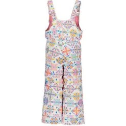 Obermeyer Snoverall Print Pant - Girl's -Ski Equipment Discounts fw23 obermeyer toddlergirlssnoverallprintpant whitesnowflakes 2