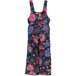 Obermeyer Snoverall Print Pant - Girl's -Ski Equipment Discounts fw23 obermeyer toddlergirlssnoverallprintpant winterbouquet 2