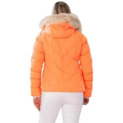 Obermeyer Bombshell Jacket - Women's -Ski Equipment Discounts fw23 obermeyer womensbombshelljacket cantaloupe 2