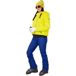 Obermeyer Calypso Down Jacket - Women's -Ski Equipment Discounts fw23 obermeyer womenscalypsodownjacket electrify 5