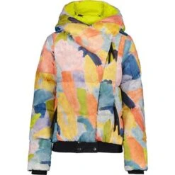 Obermeyer Calypso Down Jacket - Women's -Ski Equipment Discounts fw23 obermeyer womenscalypsodownjacket paintbrush 1