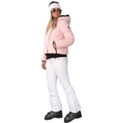 Obermeyer Calypso Down Jacket - Women's -Ski Equipment Discounts fw23 obermeyer womenscalypsodownjacket pinkchampagne 6