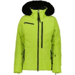 Obermeyer Circe Down Jacket - Women's -Ski Equipment Discounts fw23 obermeyer womenscircedownjacket honeydew 1