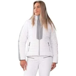 Obermeyer Como Jacket - Women's -Ski Equipment Discounts fw23 obermeyer womenscomojacket white 1