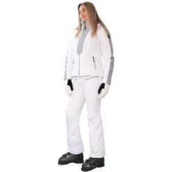 Obermeyer Como Jacket - Women's -Ski Equipment Discounts fw23 obermeyer womenscomojacket white 6
