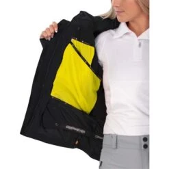 Obermeyer Evelyn Jacket W/Faux Fur - Women's 35 Obermeyer Evelyn Jacket W/Faux Fur - Women's -Ski Equipment Discounts fw23 obermeyer womensevelynjacketwithfauxfur black 6