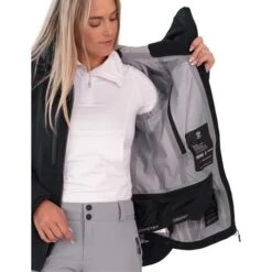 Obermeyer Highlands Shell Jacket - Women's -Ski Equipment Discounts fw23 obermeyer womenshighlandsshelljacket black 5