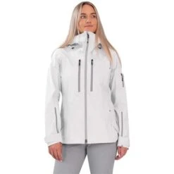 Obermeyer Highlands Shell Jacket - Women's -Ski Equipment Discounts fw23 obermeyer womenshighlandsshelljacket frosted 1