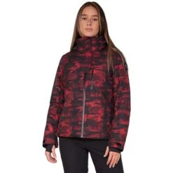 Obermeyer Jette Jacket - Women's -Ski Equipment Discounts fw23 obermeyer womensjettejacket redsky 1