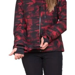 Obermeyer Jette Jacket - Women's -Ski Equipment Discounts fw23 obermeyer womensjettejacket redsky 3