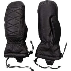 Obermeyer Leather Down Mitten - Women's