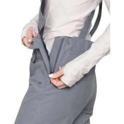 Obermeyer Malta Bib Overalls - Women's -Ski Equipment Discounts fw23 obermeyer womensmaltabiboveralls blackdenim 5