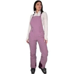 Obermeyer Malta Bib Overalls - Women's -Ski Equipment Discounts fw23 obermeyer womensmaltabiboveralls denimbeet 1