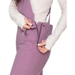 Obermeyer Malta Bib Overalls - Women's -Ski Equipment Discounts fw23 obermeyer womensmaltabiboveralls denimbeet 3