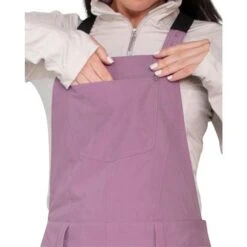 Obermeyer Malta Bib Overalls - Women's -Ski Equipment Discounts fw23 obermeyer womensmaltabiboveralls denimbeet 4