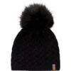 Obermeyer NYC FF Pom Beanie - Women's -Ski Equipment Discounts fw23 obermeyer womensnycffpombeanie black