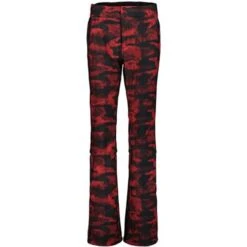 Obermeyer Printed Bond Pant - Women's -Ski Equipment Discounts fw23 obermeyer womensprintedbondpant redsky 6