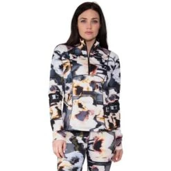 Obermeyer Sarah 1/4 Zip - Women's -Ski Equipment Discounts fw23 obermeyer womenssarahquarterzip glitchy 1